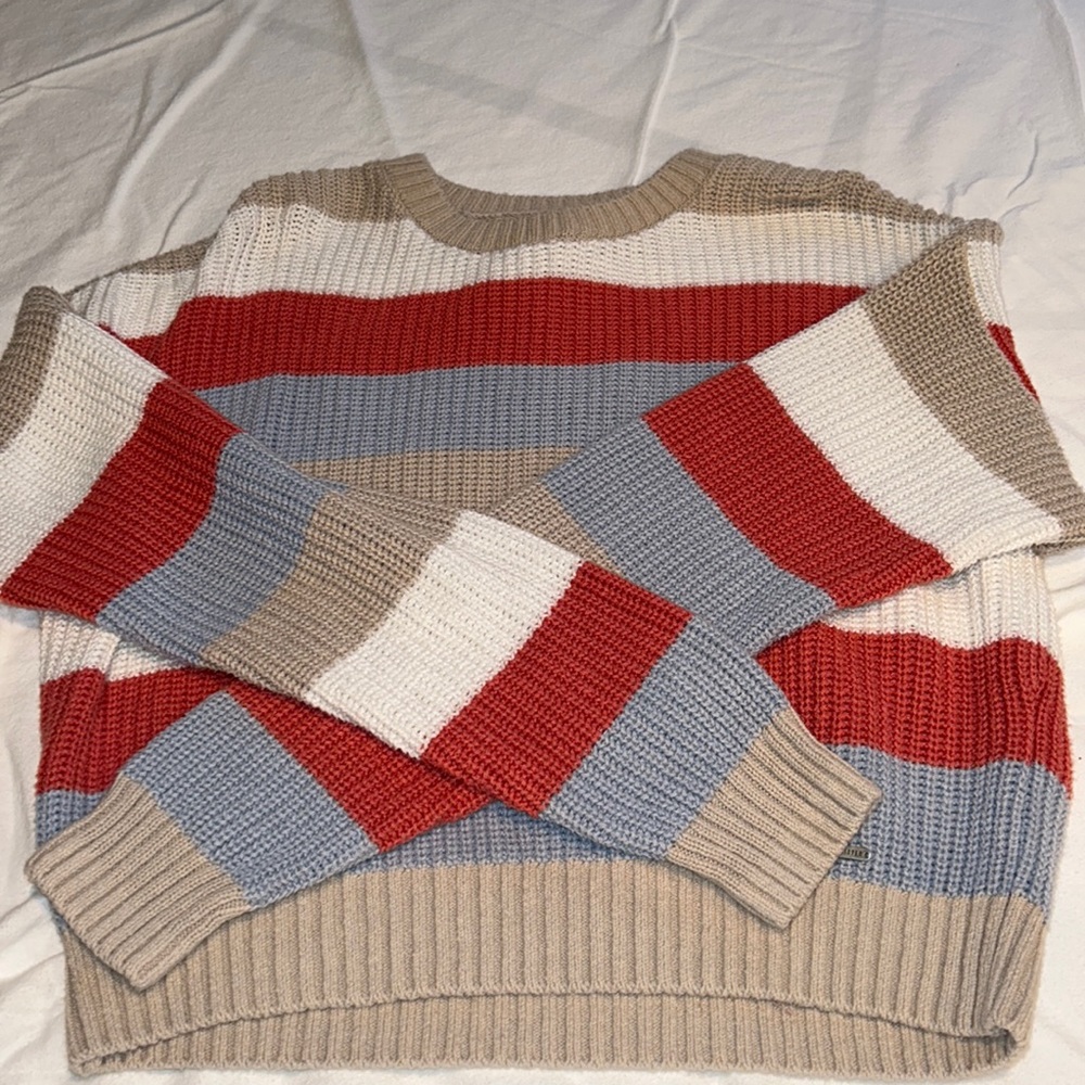 hollister striped cozy sweater- JM